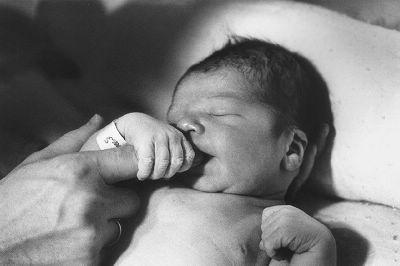 吸吮反射能令婴儿平静,手也抓住母亲的手指.这种对母亲的抓握反射也许起源于远古时代,那时婴儿必须抓住母亲的皮毛.