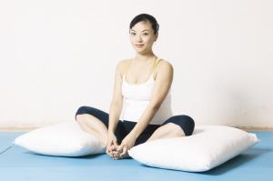 1:“坐角”姿势。